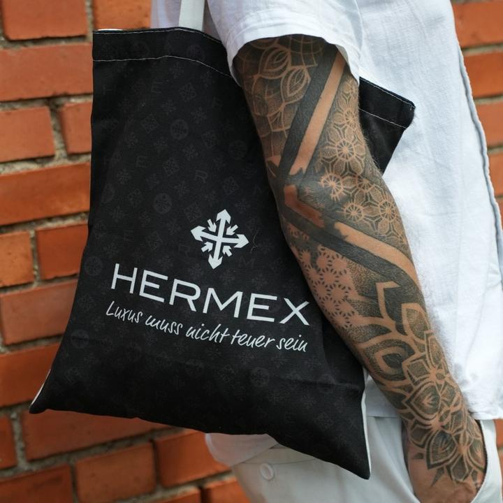 Produktbild Hermex Tragetasche Einkaufstasche Umhängetasche Leinentasche Tote Bag