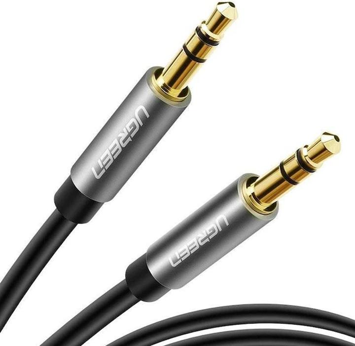 Produktbild Ugreen AV119 Mini jack cable 3.5mm AUX 2m (black) (2 m, AUX Kabel)