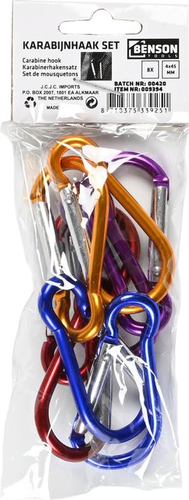 Actual product image Benson 8 pieces mini snap hooks