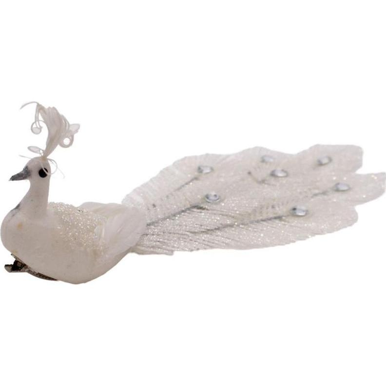 Saska Garden, Decorazioni per albero di Natale, Paw Dekoracyjny Na Klipie Bombka Biały