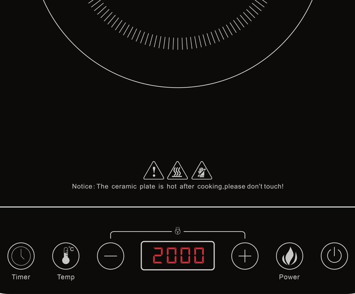 Immagine prodotto Girmi Fornello elettrico a induzione 1d.PI03 (2000W)
