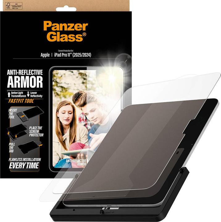 Immagine prodotto PanzerGlass Anti-Reflective Armor (1 pz., Apple iPad Pro 11 2024, Apple iPad Pro 11 2025)