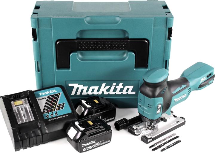 Actual product image Makita DJV 181 RMJ Battery Pendulum Jigsaw 18V Brushless + 2x Battery 4,0Ah + Charger + Makpac