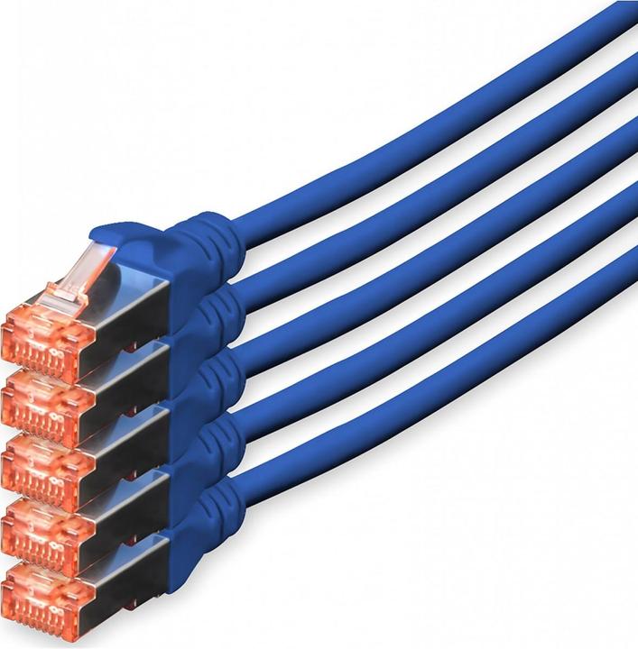 Immagine prodotto Digitus Cavo adattatore CAT5e S-FTP, 10m, blu (S/FTP, CAT6, 10 m)