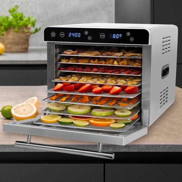 Image du produit KLAMER Déshydrateur Premium XL 700W, 8 plateaux extra larges en acier inoxydable