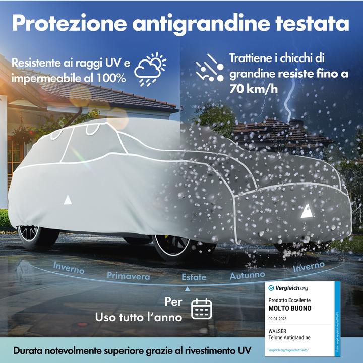 Produktbild Walser Auto-Hagelschutzplane Hybrid UV Protect Hagelschutzgarage SUV/VAN Grösse 7
