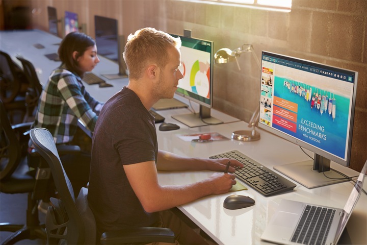 Actual product image HP E243d (1920 x 1080 pixels, 24")