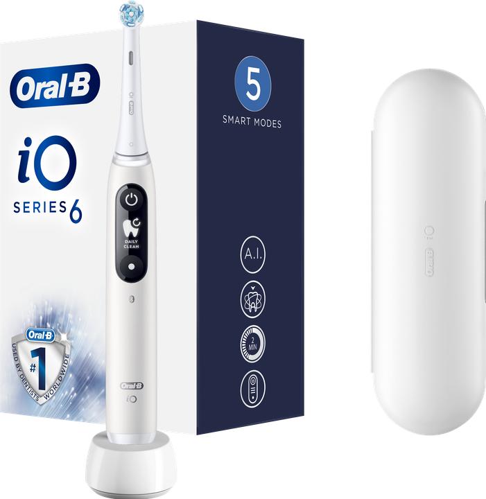 Oral-B iO 6 Blanc (Brosse à dents oscillo-rotative)
