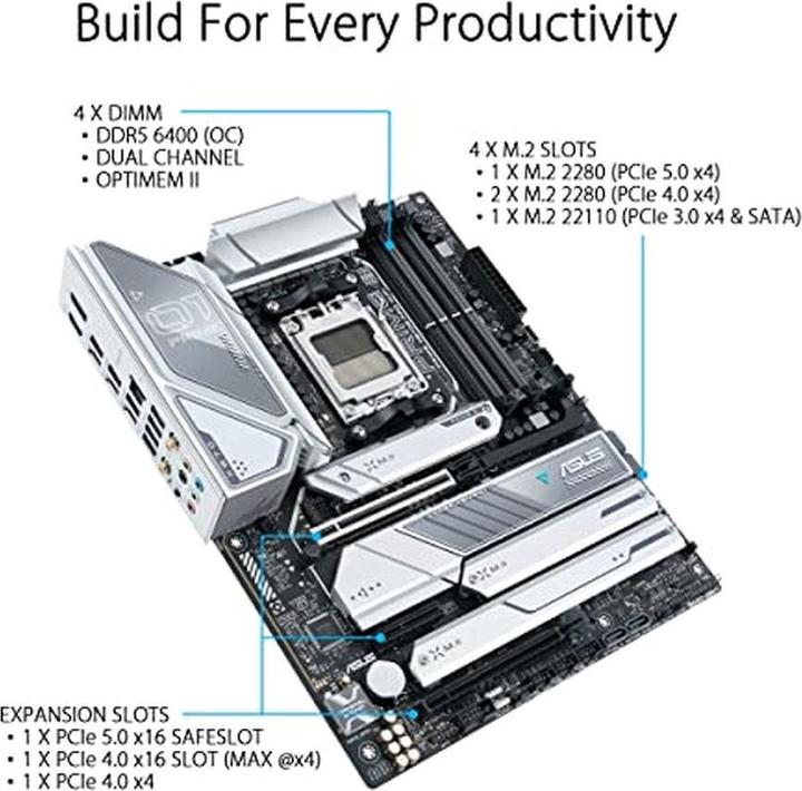 Immagine prodotto ASUS PRIME X670E-PRO WIFI (AM5, AMD X670E, ATX)