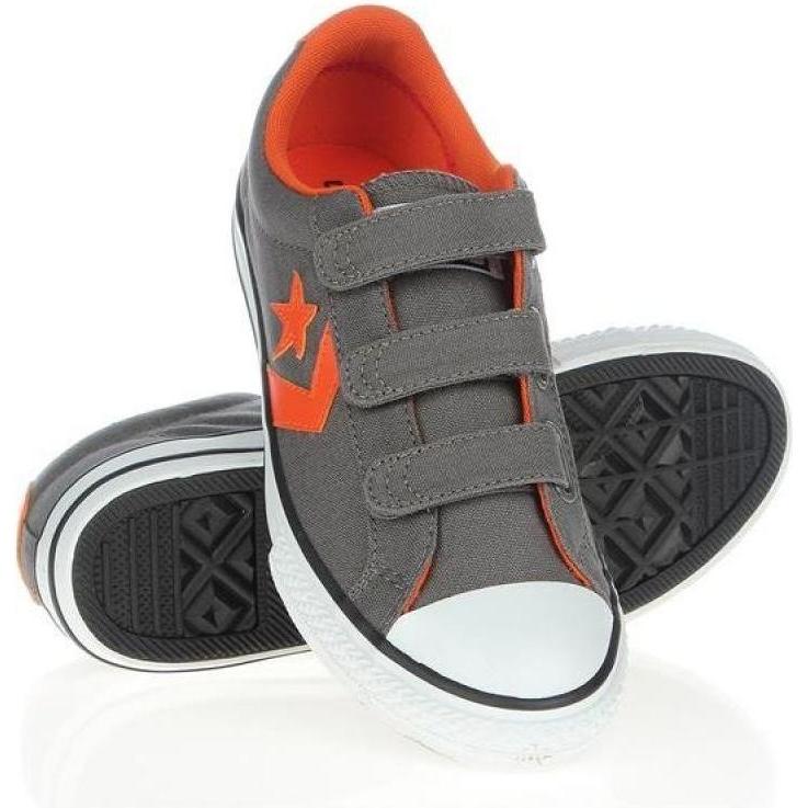 Converse, Unisex, Sneaker, Star Player EV3 642930C, Arancia, Grigio, (33.5)