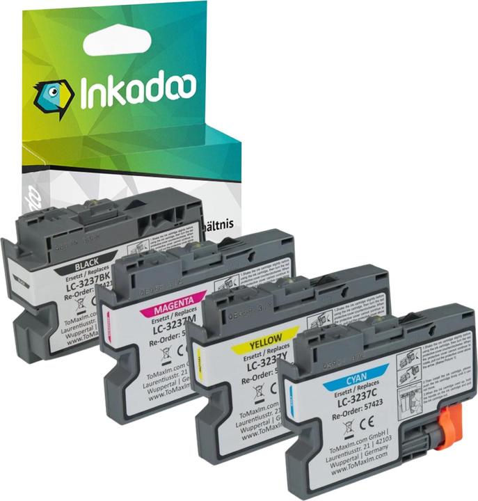 Produktbild Inkadoo Druckerpatronen kompatibel mit Brother LC-3237Y Tintenpatrone LC3237 Y