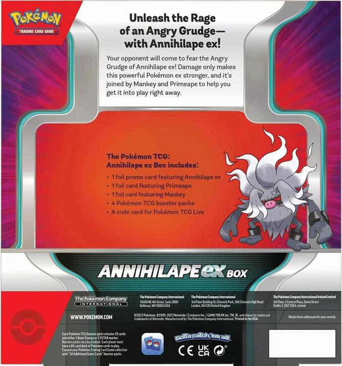 Actual product image Pokémon Ex Box Annihilape Box Set (English, Booster Pack)