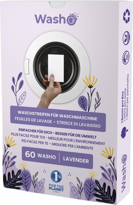 Actual product image Washo Washing strips (60 Washing cycles, Sheets)