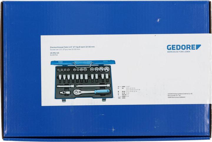 Image du produit Gedore Jeu de clés à douille métrique 1/