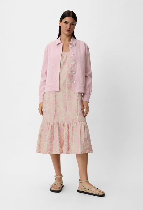 Actual product image Comma Kleid Spaghettikleid mit Logo-Muster (38)