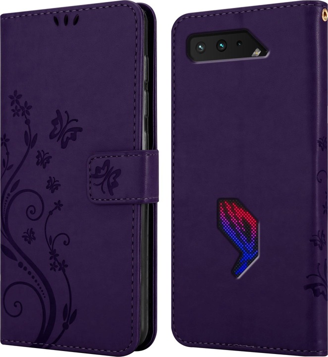Actual product image Cadorabo Case Flower Book (Asus ROG Phone 5)