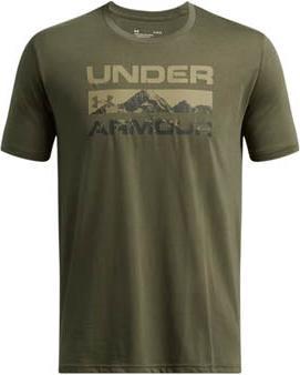 Actual product image Under Armour Stacked Logo Fill T-Shirt, Marine OD Green / Baroque Green (S)