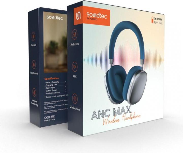 Produktbild Porodo Soundtec AirpodMax (50 h, Kabellos)