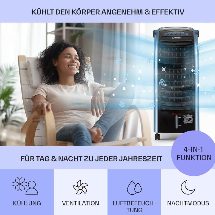 Actual product image Klarstein 4-in-1 Air Cooler Sky Blue