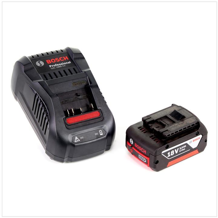 Produktbild Bosch Professional Bosch Starter-Set 18 V mit 1x GBA 18 V 3,0 Ah Li-Ion Akku + GAL 1880 Schnell Ladegerät (18 V)