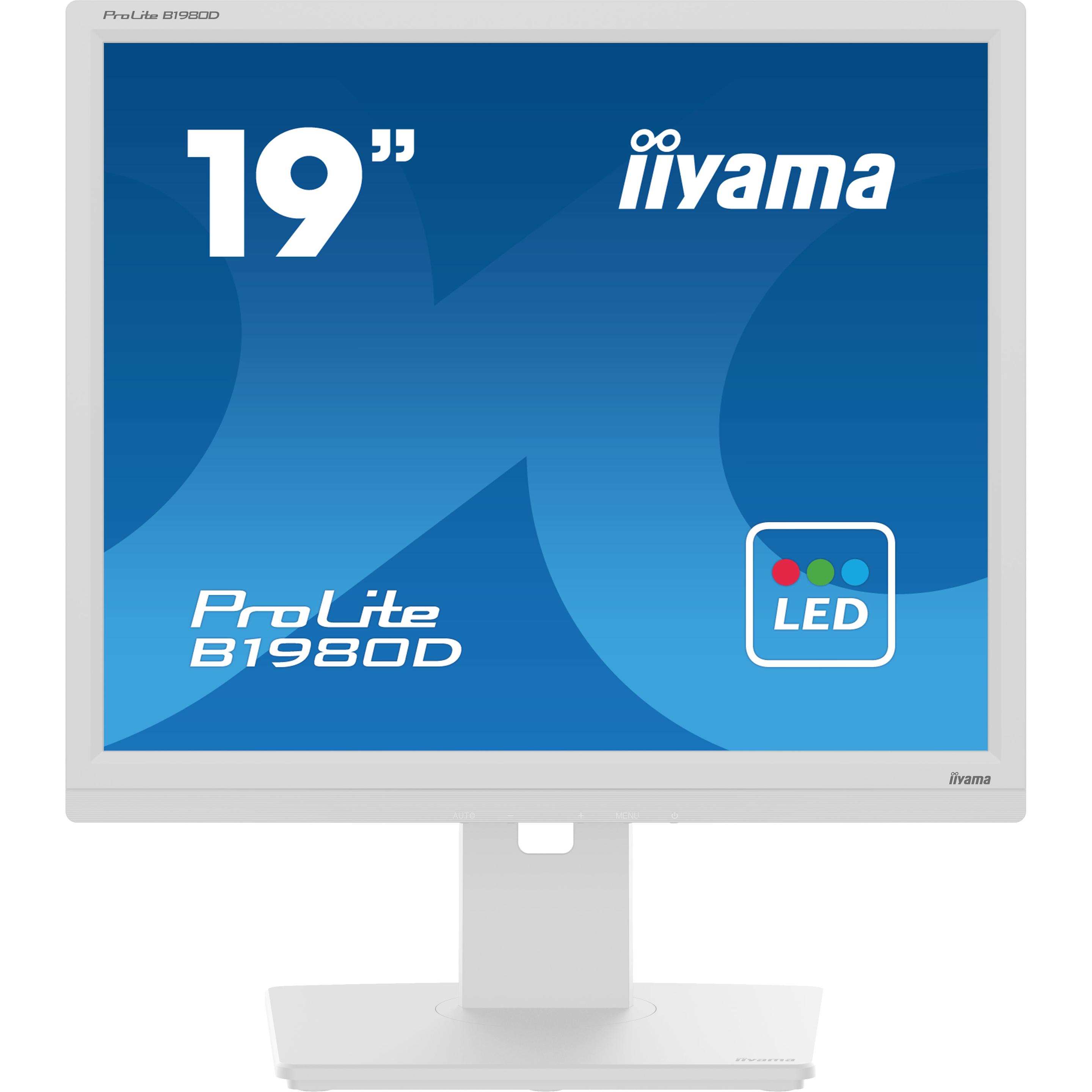 iiyama ProLite B1980D-W5 (1280 x 1024 Pixel, 19"), Monitor, Weiss