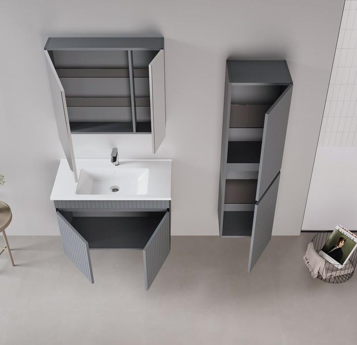 Produktbild Homitis Tivoli 85 Bathroom Cabinet With Sink & Mirror Set (2 Pieces)