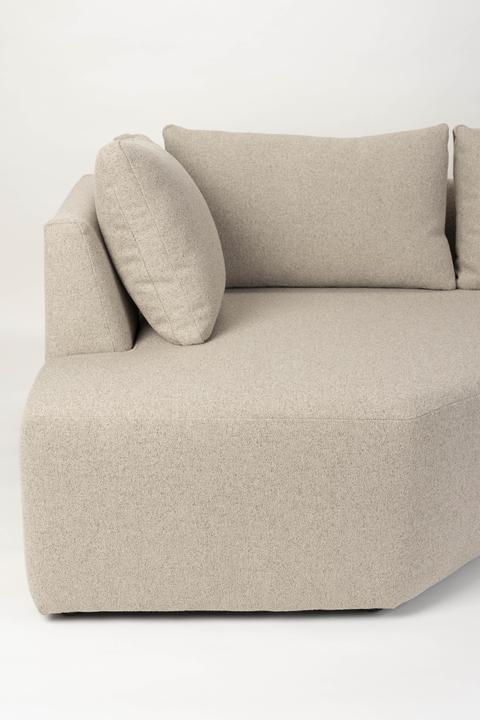 Produktbild Zuiver Prosper Sofa Right Cappuccino (Ecksofa)