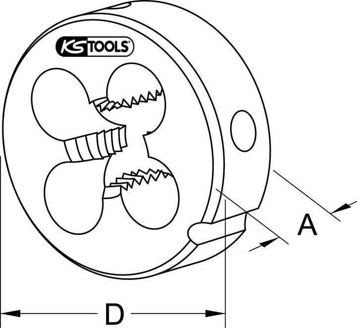 Actual product image KS Tools HSS cutting irons MF