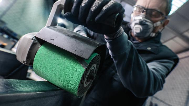 Actual product image Bosch Professional Zubehör PRO Y580 sanding belt, 90 x 100 x 285 mm, G120 (120)