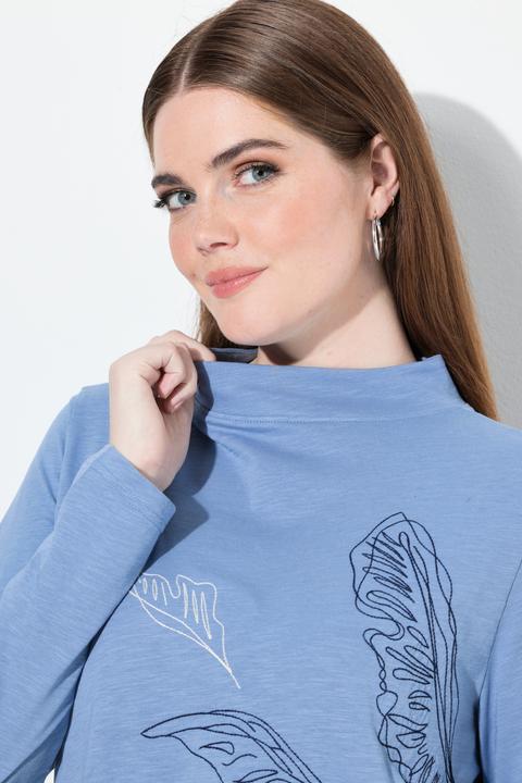 Produktbild Ulla Popken Longshirt, Stickerei, Stehkragen, Langarm (46, 48)