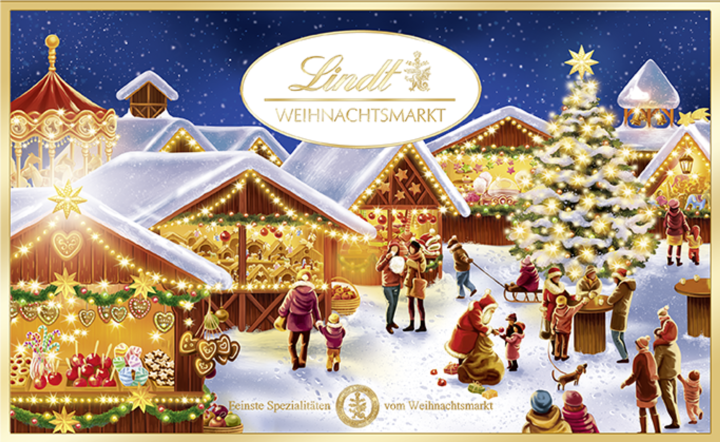 Actual product image Lindt Christmas market chocolates Assorted (130 g)