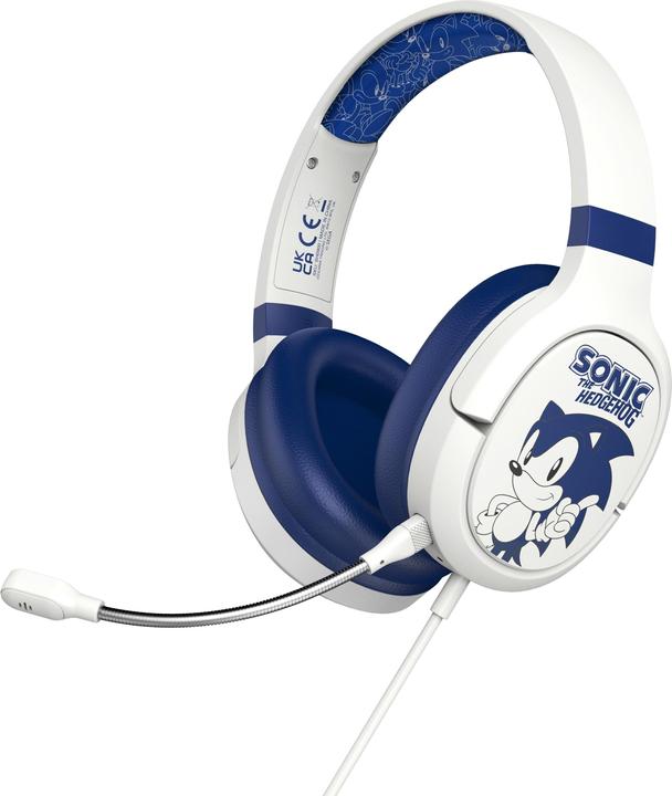 Actual product image OTL Technologies Sonic Boom SH0900 Headphones & Headset Wired Headband Gaming Blue, White (Cable)