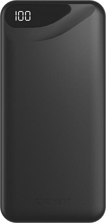 Cygnett POWER BANK 10000MAH BLACK 3 DEVICE 1 USB-C 2 USB-A DISPLAY (10000 mAh, 15 W, 37 Wh)