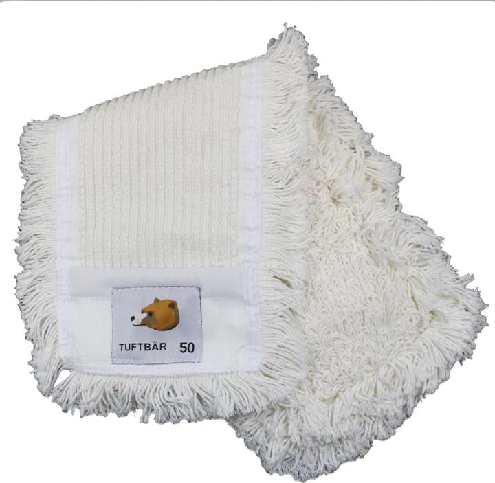 Produktbild Neutralware Wischmopp Tuftbär GVS Klapphalter 16x54 cm (BxL) 50 % Baumwolle 50 % Polyester weiss (1 Stk.)
