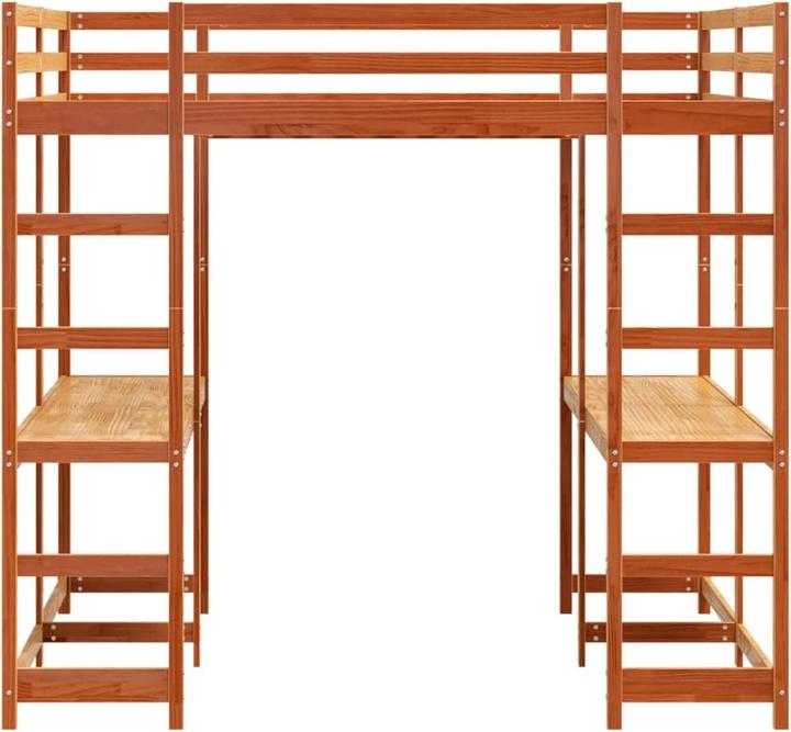Produktbild VidaXL Hochbett mit Schreibtisch & Leiter (180 x 200 cm)