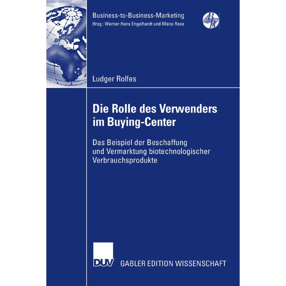 Die Rolle des Verwenders im Buying-Center, Fachbücher