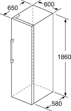 Actual product image Bosch Hausgeräte GSN36BIEP (Stand-alone, 242 l)