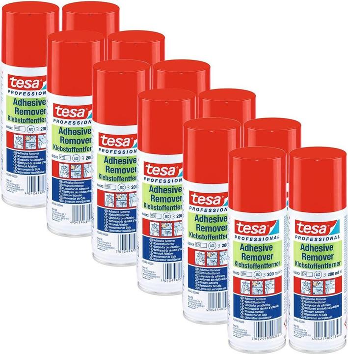 Produktbild tesa ADHESIVE REMOVER Klebstoffentferner Spray, entfernt Klebereste, 200ml Dose