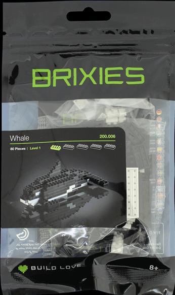 Actual product image Brixies whale