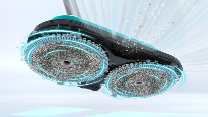 Immagine prodotto Bosch Hausgeräte Scopa elettrica lavapavimenti 2in1 Unlimited 7 ProHygienic Aqua Bianco