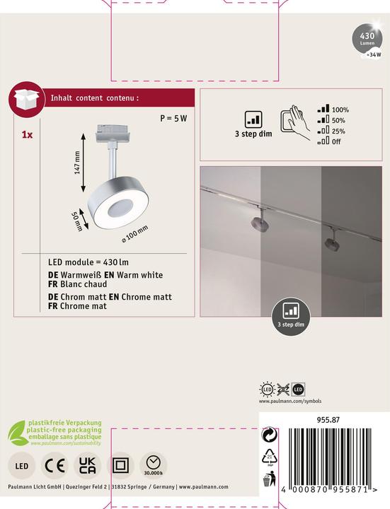 Produktbild Paulmann URail Spot Circle (160 lm)