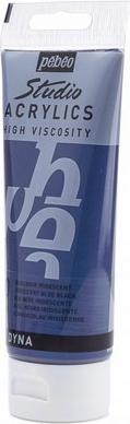 Actual product image Pebeo Studio Acrylics fine acrylic (Black-blue Iridescent, 100 ml)