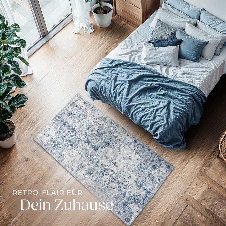 Actual product image tectake Vintage Designer Rug Amara, Low Pile (150 x 80 cm)