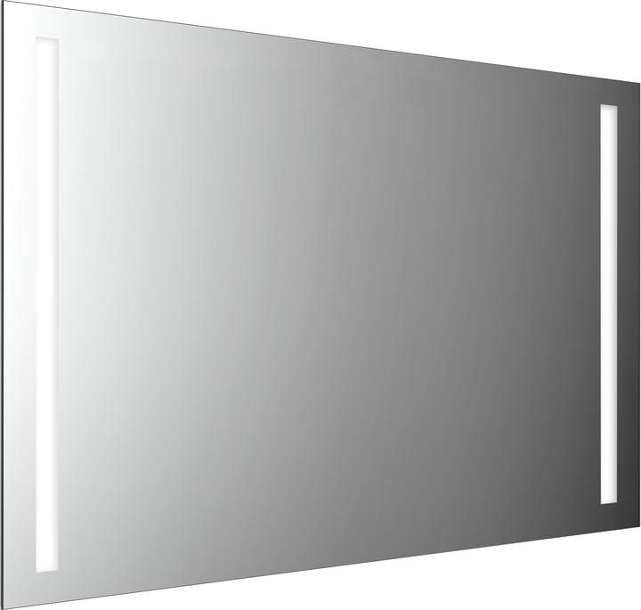 Emco MI 270 Miroirs lumineux LED avec 2 découpes lumineuses à gauche et à droite, avec fonction mémoire (89 x 80 cm)
