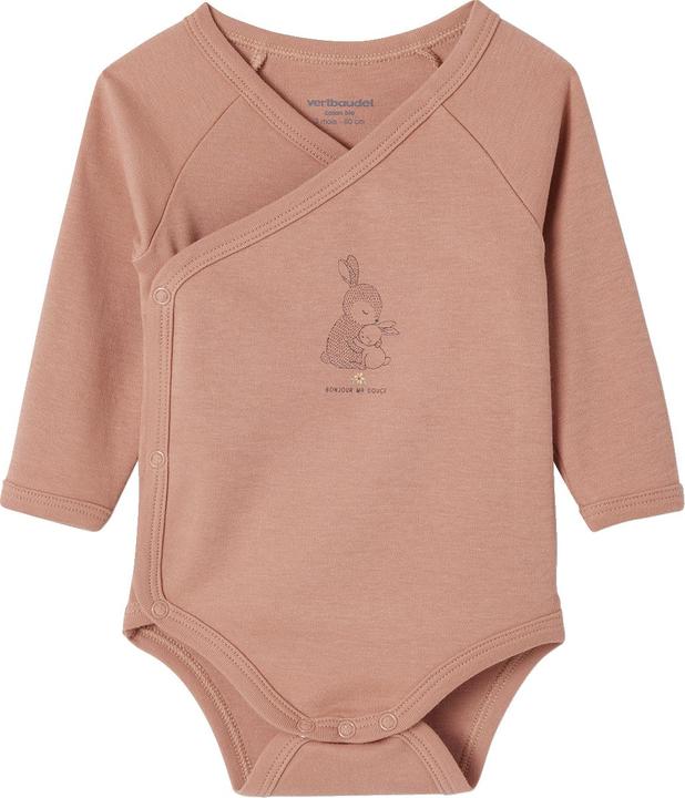 Produktbild Vertbaudet Bio-Kollektion: 2er-Pack Baby Wickelbodys mit langen Ärmeln (74)