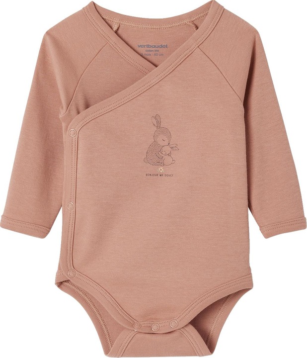 Immagine prodotto Vertbaudet Bio-Kollektion: 2er-Pack Baby Wickelbodys mit langen Ärmeln (74)
