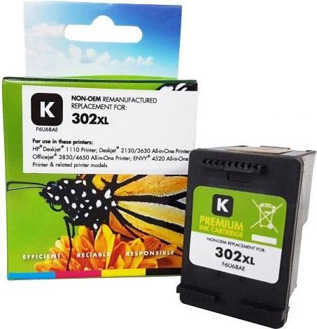 Produktbild STATIC Ink cartridge compatible with F6U68AE 302XL remanufactured (BK)