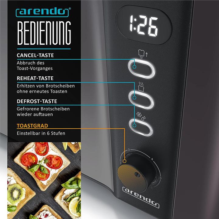 Actual product image Arendo Toaster long slot