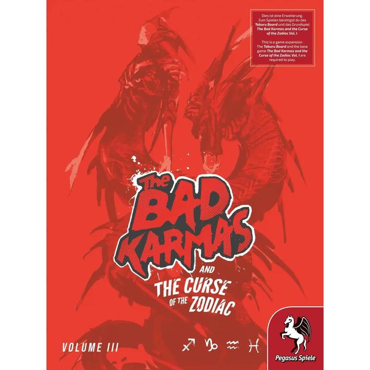 Actual product image Pegasus Teburu: The Bad Karmas Vol.3 (Zodiac-Erweiterung) (Arbeitstitel) (English, German, 1 - 5 Players)