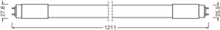 Produktbild Ledvance LED TUBE T8 HF UO P 1200mm ** 15W/840 2400lm 190° 75000h EEK D (G13, 15 W, 2400 lm, 1 x, D)